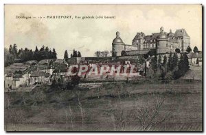 Old Postcard General view Hautefort