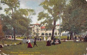 Riverside Park Shelter House Indianapolis Indiana 1910 postcard