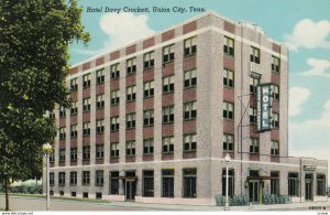 UNION CITY , Tennessee , 1930s ; Hotel Davy Crockett