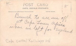 G58/ Cape Town South Africa Foreign RPPC Postcard Railway Station