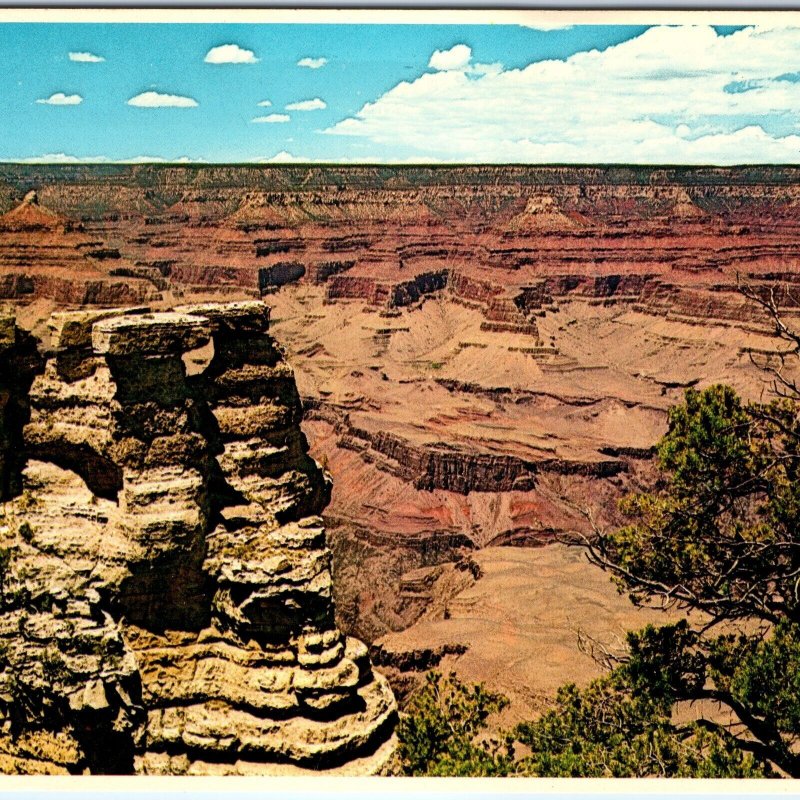 c1970s Grand Canyon National Park, AZ South Rim Sunny Birds Eye Photo 4x6 PC M10