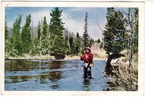 River Fishing, Trout Time in Ontario, Used 1952