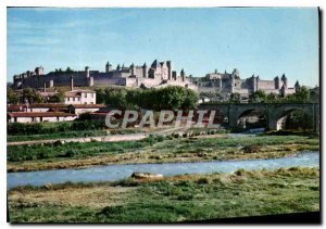 Modern Postcard Medieval Cite Cite in Carcassonne cites the view of the edges...