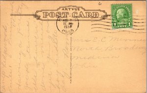 Postcard Camp Ledgewood, Akron Girl Scout Camp in Peninsula, Ohio