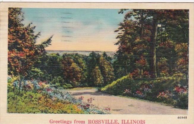 Illinois Greetings From Rossville 1941