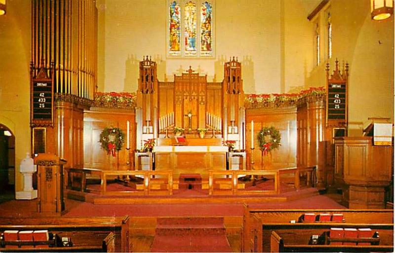 Interior of First Evangelical Lutheran Church Brockton MA