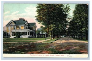 C1910 Hardin Street Findley Ohio. Postcard P173E