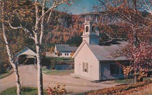 New Hampshire Stark Famous Church And Bridge At Stark