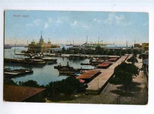 247272 EGYPT PORT-SAID view Vintage postcard