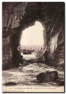 Old Postcard Quiberon St Pierre Arch Cave Kergroix