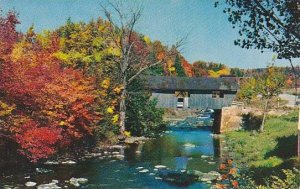 Covered Bridge Johnson Old Covered Bridge At Johnson Vermont