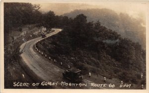 J14/ Gauley Mountain West Virginia RPPC Postcard c1910 Route 60 Scene 128