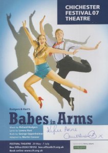 Kylie Anne Cruikshanks Babes In Arms Strictly Come Dancing Signed Theatre Flyer