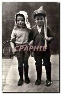 Ile d & # 39Oleron - Couple Children in Pecheurs - Fantasy - Enfant Old Postcard