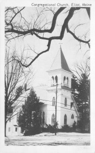 Eliot Maine (First ) Congregational Church WB Postcard  Unused