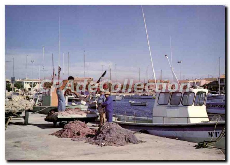 Postcard Modern Carro Port De Peche