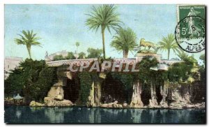 Old Postcard Nice cave in the park