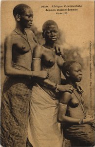 PC SENEGAL, ETHNIC NUDE, JEUNE DAHOMÉENNES, Vintage Postcard (b44101)