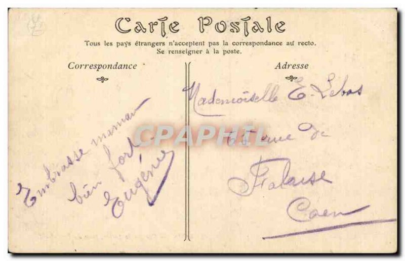 Old Postcard Alencon View Sarthe taking the new bridge