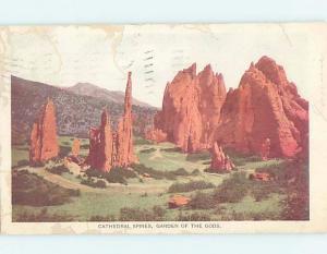 Pre-1907 CATHEDRAL SPIRES Garden Of The Gods - Colorado Springs CO A1584