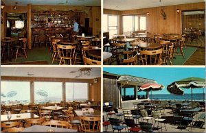 Vtg Rye NH Pirates Cove Restaurant & Peg Leg Lounge Wallis Sands Beach Postcard
