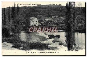 Old Postcard Clecy Diversor The Mill and Vey