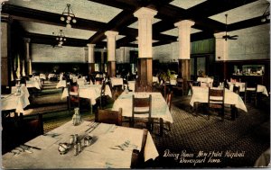 Postcard Dining Room at Hotel Kimball in Davenport, Iowa~139581