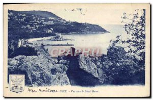 Old Postcard Nice View Towards Mont Boron