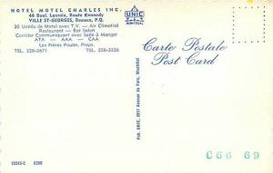 Canada, Quebec, Beauce, Ville St-George, Hotel Motel Charles Inc, Unic No 53242C