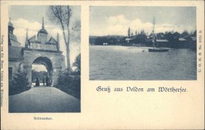 Gruss aus Delden am Wortherfee Netherlands c1910 Vintage Postcard