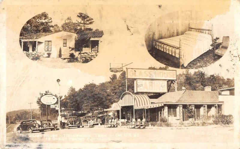 Helenwood Tennessee multi-views Glass House Cabins real photo pc BB1436