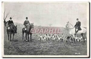 Old Postcard Hunting hounds has Dogs Dog