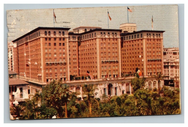 Vintage 1945 Advertising Postcard The Biltmore Hotel Los Angeles California