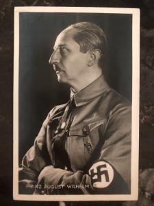 1935 Corbach Germany RPPC Postcard Prinz August Wilhelm Portrait Third Reich