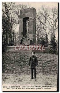 Old Postcard Foret De Compiegne Monument From Mailn By Edgar Army Brand