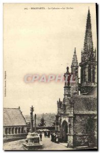 Old Postcard Brasparts Calvary The Bell Tower