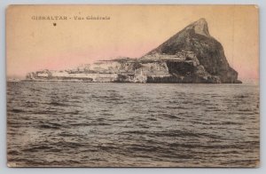 Postcard Rock of Gibraltar Ocean 1910s DB View