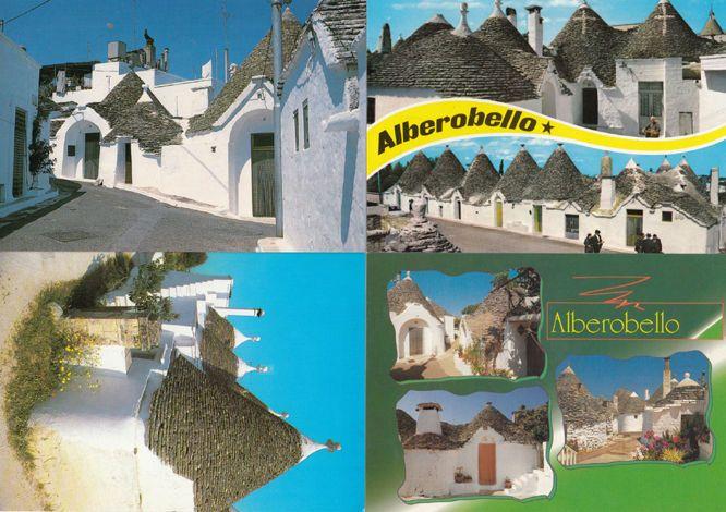 Houses In Alberobello 4x Italy Postcard s