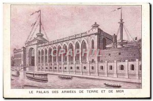 Old Postcard The Palace Of Armies Of Earth And Sea Paris