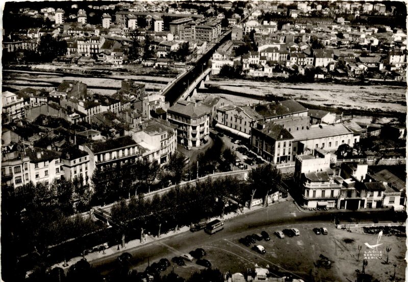 Pont Joffre, Perpignan, France, La Pie airline, Algiers, B Postcard