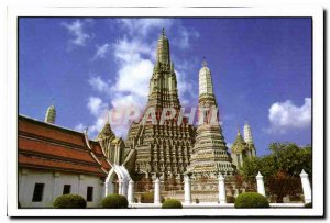 Postcard Modern Pagoda in The Temple of Dawn Bangkok