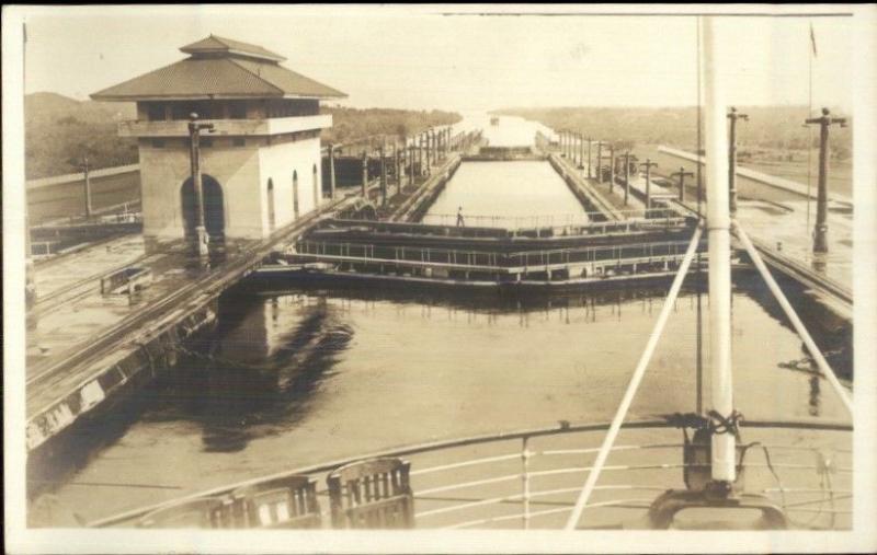 Panama Canal - Unidentified Real Photo Postcard #1