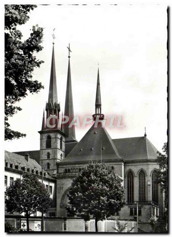 Old Postcard Luxembourg Cathedral