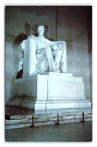 Lincoln Statue Lincoln Memorial Washington D. C. Postcard