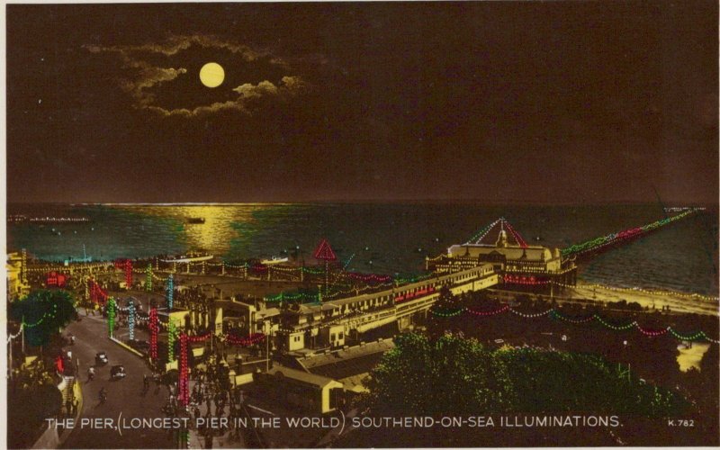 Essex Postcard - The Pier, Southend-On-Sea Illuminations  RS22814