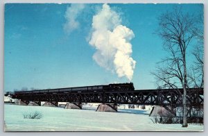 Vintage Railroad Train Locomotive Postcard - Canadian National CN  #6218