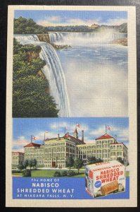 Mint Usa Advertising Picture Postcard Nabisco Shredded Wheat Niagara Falls