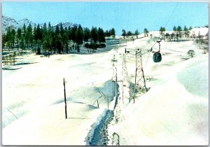 1950's Courmayeur Seggiovia al Colle del Checrouit Italy Posted Postcard