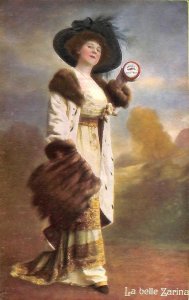 ab6678 - VINTAGE POSTCARD - Glamour Ladies ADVERTISING Germany-