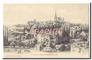 Pithiviers Old Postcard View of the city in 1838